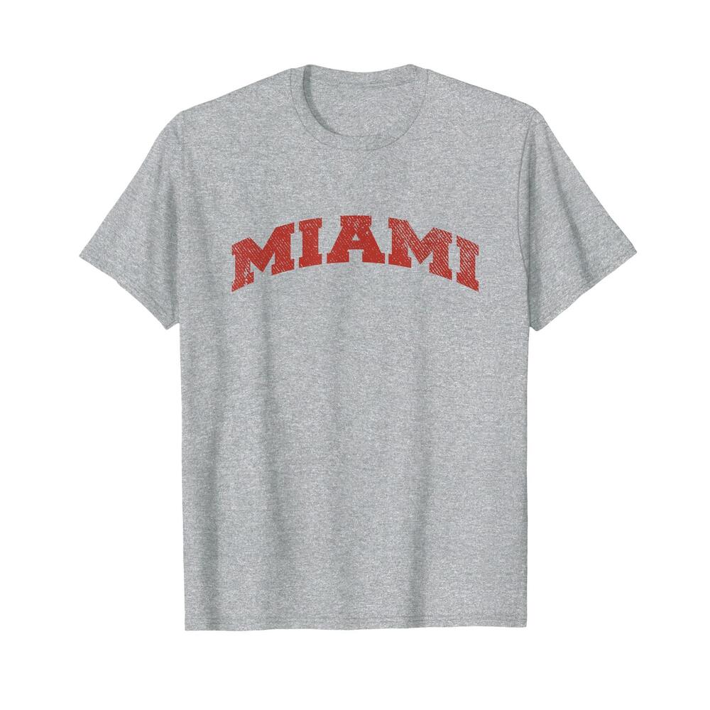 Miami Ohio Classic Athletic Distressed T-Shirt